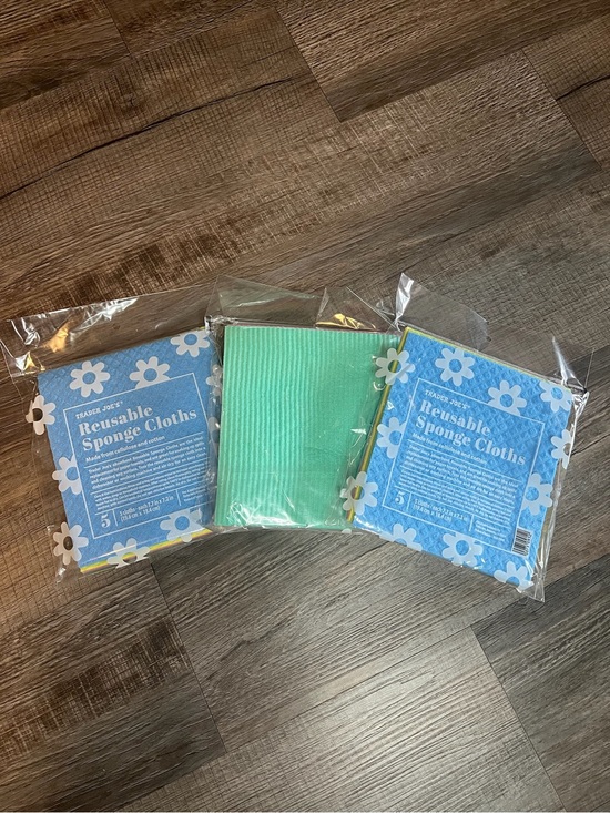 Trader Joe'S Other - NWT Lot of 3 Trader Joe's Reusable Sponge Cloths (15 Sponges Total) (FL1157)